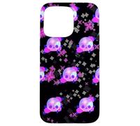 Carcasa para iPhone 15 Pro MAX Patrón de Calavera de Galaxia, Rosas, Pastel, gótico, diseño estético
