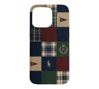 Carcasa para iPhone 15 Pro MAX Patrón de Cuadros Preppy estética académica