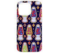 Carcasa para iPhone 15 Pro MAX Patrón de lámpara de Lava Retro Groovy Y2K estética
