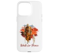Carcasa para iPhone 15 Pro MAX Peace Walking Monks and Aloka Dog Walk for Peace