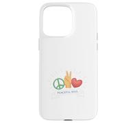 Carcasa para iPhone 15 Pro MAX Peaceful Soul Peace Sign Hand Gesture Love Graphic Nature