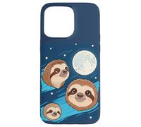 Carcasa para iPhone 15 Pro MAX Perezoso 3 Perezosos Aullando a la Luna Divertido Extraño Maldito