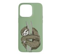 Carcasa para iPhone 15 Pro MAX Perezoso Abrazando Relajado Dormir Adolescente Cansado Perezoso Lento