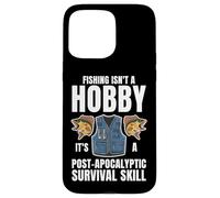 Carcasa para iPhone 15 Pro MAX Pesca Supervivencia Humor Pescador Prepper Pescador