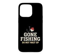 Carcasa para iPhone 15 Pro MAX Pescador ido a Pescar no esperes Viaje de Pesca