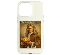 Carcasa para iPhone 15 Pro MAX Pi Day Gravity is Easy Pi es difícil Divertido Newton Science Pun