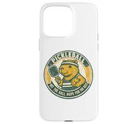 Carcasa para iPhone 15 Pro MAX Pickleball Divertido golpea la Pelota Esperanza para el Mejor Capibara