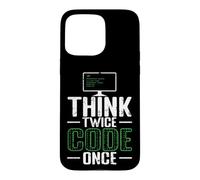 Carcasa para iPhone 15 Pro MAX Piensa Dos Veces código una Vez