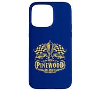 Carcasa para iPhone 15 Pro MAX Pinewood Derby Cub Scouts Checkered Flag Racing Trophy Logo