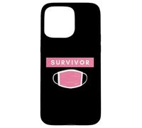 Carcasa para iPhone 15 Pro MAX Pink Face Mask Survivor Cure Cancer Patients