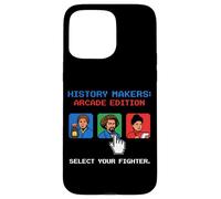 Carcasa para iPhone 15 Pro MAX Pixel Art de 8 bits para Jugadores Retro de History Makers Arcade Edition