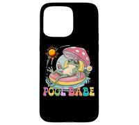 Carcasa para iPhone 15 Pro MAX Pool Babe Lindo Rana Seta Retro Verano Vibes
