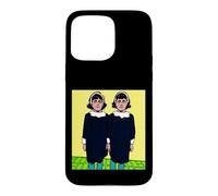 Carcasa para iPhone 15 Pro MAX Pop Art Twin Girls Vintage Cómic Gráfico de Medio Tono