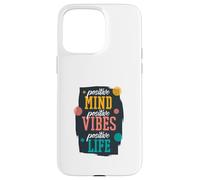 Carcasa para iPhone 15 Pro MAX Positive Mind Positive Vibes Positive Life Retro Cita