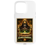 Carcasa para iPhone 15 Pro MAX Póster artístico Gorilla Funny Ape Animal Secret Parody Society