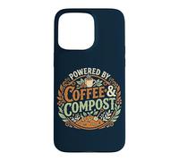Carcasa para iPhone 15 Pro MAX Powered by Coffee & Compost Funny Gardener