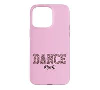 Carcasa para iPhone 15 Pro MAX Práctica de Baile con Estampado de Leopardo para Madre de Bailarina