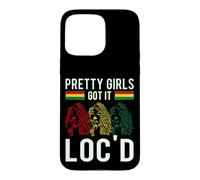 Carcasa para iPhone 15 Pro MAX Pretty Girls Got It Loc'd Hair Afro Lover Melanina Dreadlock
