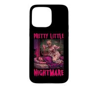 Carcasa para iPhone 15 Pro MAX Pretty Little Nightmare Humor Oscuro Pulp Horror Mujeres Adultas