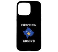 Carcasa para iPhone 15 Pro MAX Pristina Kosovo Vintage Kosovo Bandera Mapa Diseño
