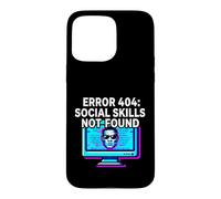 Carcasa para iPhone 15 Pro MAX Programmer Introvert Error 404 Social Skills Not Found