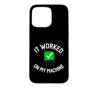 Carcasa para iPhone 15 Pro MAX Programmer It Worked On My Machine Coding Joke