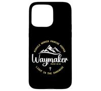 Carcasa para iPhone 15 Pro MAX Promise Keeper Miracle Worker Waymaker Christian Mom Dad