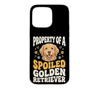 Carcasa para iPhone 15 Pro MAX Property of A Spoiled Golden Retriever