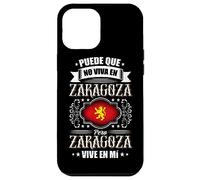 Carcasa para iPhone 15 Pro Max Puede que no viva en Zaragoza pero Zaragoza vive en mí