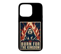 Carcasa para iPhone 15 Pro MAX Quemar por el Reino Renacimiento Cristiano del Fuego