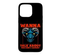 Carcasa para iPhone 15 Pro MAX ¿Quieres Hablar de Nuestro Señor? Satanic Goat Baphomet