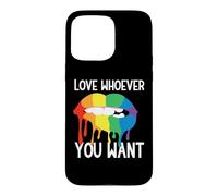Carcasa para iPhone 15 Pro MAX Rainbow Love Lips Adulto Orgullo Fiesta Lesbianas Queer CSD LGBT