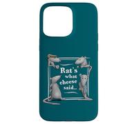 Carcasa para iPhone 15 Pro MAX Rats What Cheese Said Dad Joke Juego de Palabras sobre Ratas