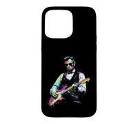 Carcasa para iPhone 15 Pro MAX Rave President Abe Lincoln Tocando Guitarra gráfica EDM Art