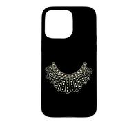 Carcasa para iPhone 15 Pro MAX RBG Ruth Bader Ginsburg Dissent Collar patrón