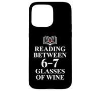 Carcasa para iPhone 15 Pro MAX Read Between The Wines 6 7 Reading 6-7 Just One More Chapter