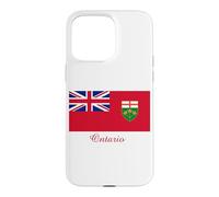 Carcasa para iPhone 15 Pro MAX Recuerdo de la Bandera de Ontario Canadá