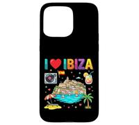 Carcasa para iPhone 15 Pro MAX Recuerdo de Viaje I Love Ibiza