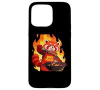 Carcasa para iPhone 15 Pro MAX Red Panda Cooking Grill BBQ Funny Gift Red Panda