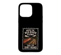 Carcasa para iPhone 15 Pro MAX Red River Flows Take The Dirt Road Humor Adulto