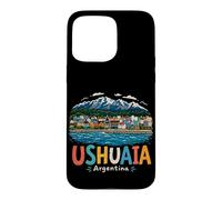 Carcasa para iPhone 15 Pro MAX Regalo de Recuerdo de Viaje Dibujado a Mano de Ushuaia Argentina