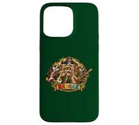 Carcasa para iPhone 15 Pro MAX Reggae música Capybara Island Shiba-Inu y Mono como Banda
