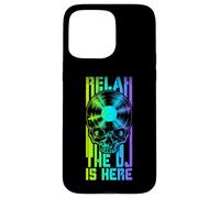 Carcasa para iPhone 15 Pro MAX Relax The DJ Is Here, Amante de los Discos de Vinilo Gothic Skull LP