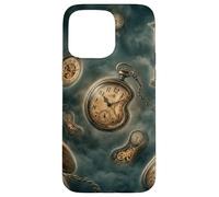 Carcasa para iPhone 15 Pro MAX Reloj Surrealista Dimensión Tiempo Concepto Misterio Gráfico