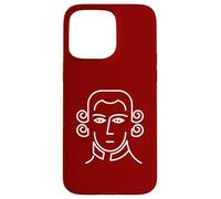 Carcasa para iPhone 15 Pro MAX Retrato Minimalista Mozart Amante de la música clásica