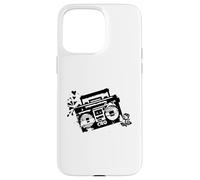 Carcasa para iPhone 15 Pro MAX Retro 80s 90s Boom-Box Vintage Cassette Player Graphic tee