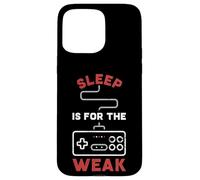 Carcasa para iPhone 15 Pro MAX Retro Gaming - Sleep is For The Weak Gamepad para Gamer Funny