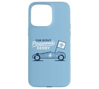 Carcasa para iPhone 15 Pro MAX Retro Pinewood Derby Cub Scouts Racer Race Car Logo