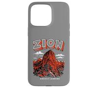 Carcasa para iPhone 15 Pro MAX Retro Zion National Park Vintage Style Angels Landing Utah