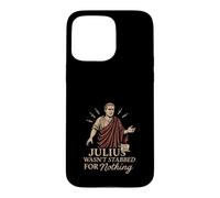 Carcasa para iPhone 15 Pro MAX Romana Historia SPQR Julio César Latino Meme Idea de Regalo